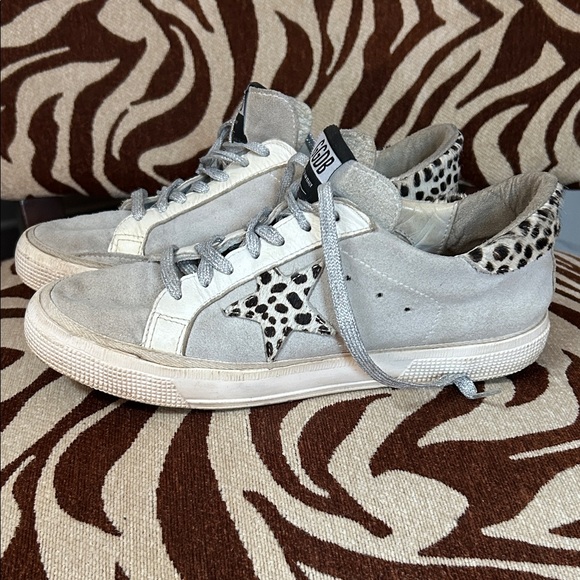 Golden Goose Gray and White Sneakers - Picture 1 of 10